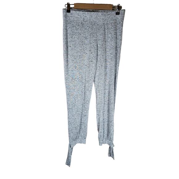 UGG Women's Grey Tied Hem Jogger Sweatpants Active Loungewear Ankle Crop SZ S - Picture 1 of 7